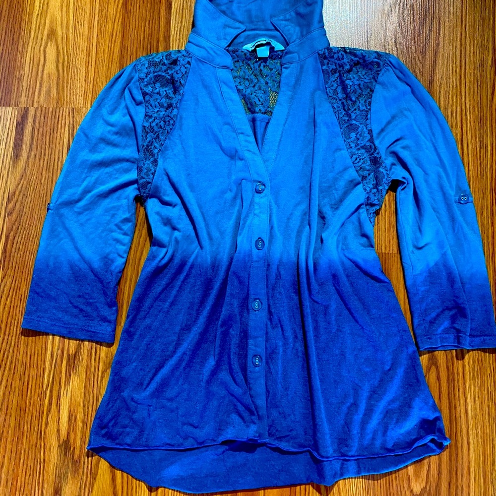 Speechless Blouse with lace design